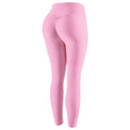 NORMOV Seamless High-Waist Leggings Women Stretch Fitness Leggings Breathable Peach Hip Quick-Drying Running Leggings